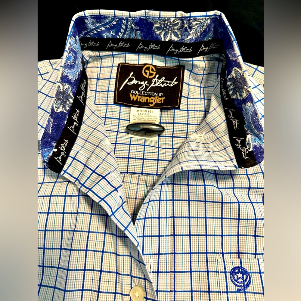 Wrangler (George Strait) Button Down Cowboy Shirt (Large Tall)
